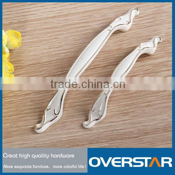 China Zinc Alloy Ivory Furniture Hardware Dresser Door Handle