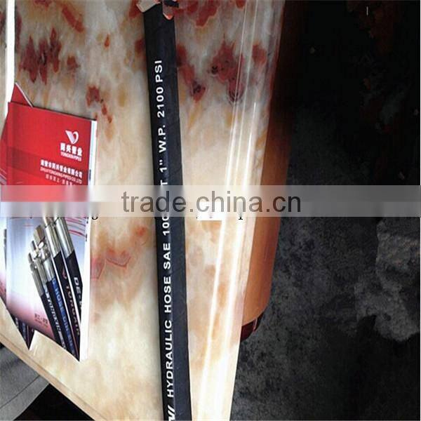 zhuji stainless steel braid hydraulic hose EN853 2SN/ SAE 100 R2AT