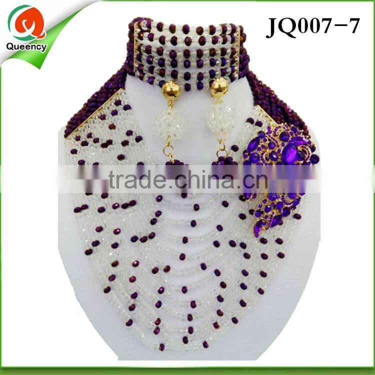 JQ007 -3 2015 fashion african beads jewelry set wholesale bridal jewelry sets african wedding jewelry set for party