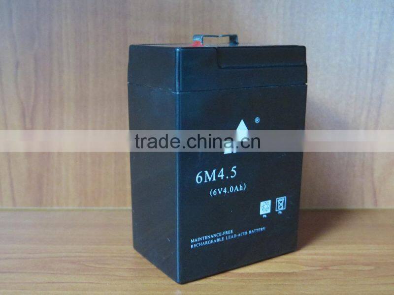 6V 4AH vrla rechargeable lead acid battery 6v ups battery for emergency