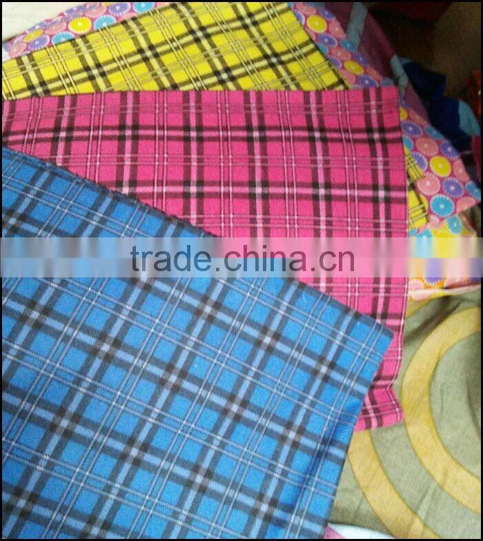 plaid flannel fabric 100% cotton flannel fabric