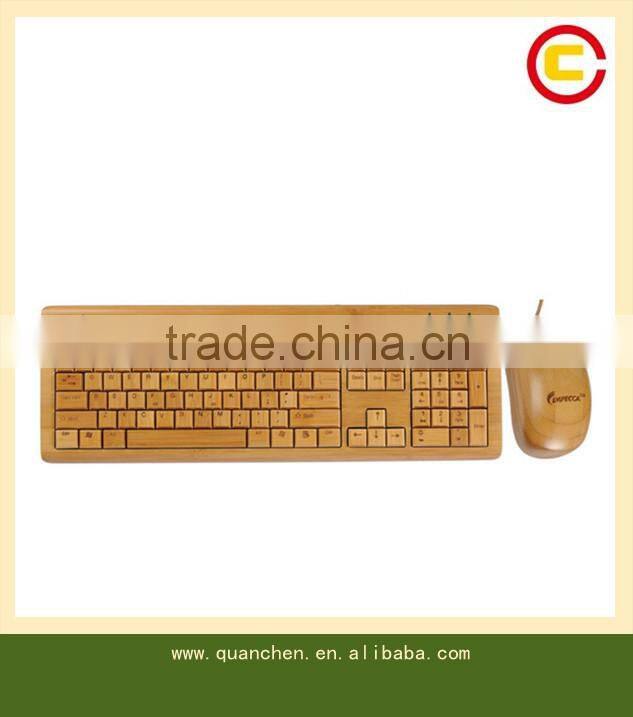 100% Bamboo Handcrafted Keyboard and Mouse Combo
