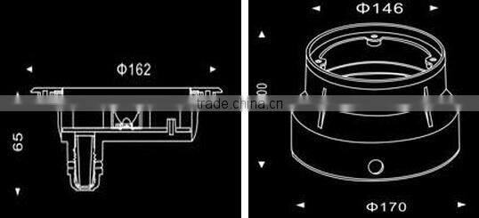 Whole sale 6 pcs LEDs RGB Recessed LED Underwater Lights