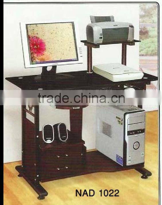 cheap MDF and glass computer desk