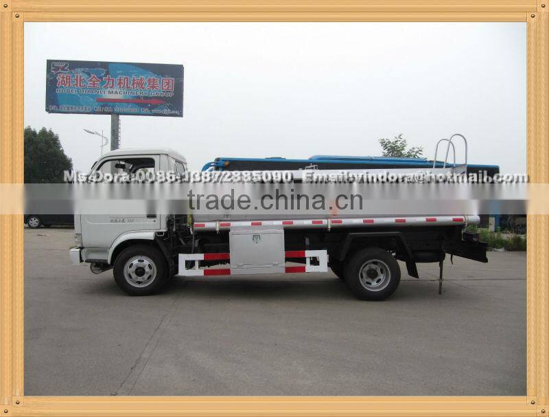 Yuejin fuel truck with dispenser ,refueling tank truck