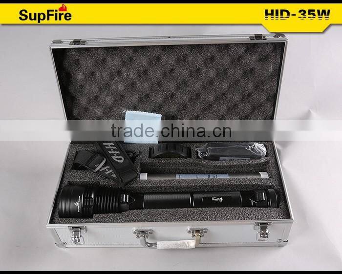 Supfire 3500ml 35w HID flashlight use specially with high-grade suitcase