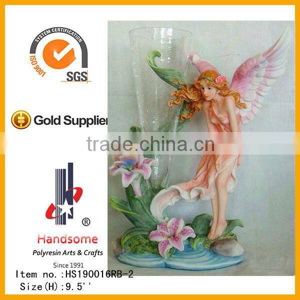 Resin antiquer small flower vase