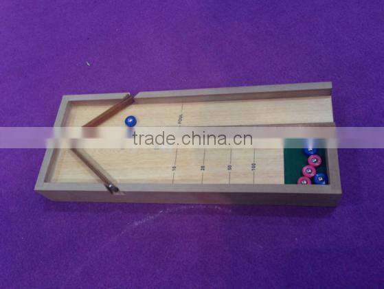 new design mini desktop wooden pinball game for kids