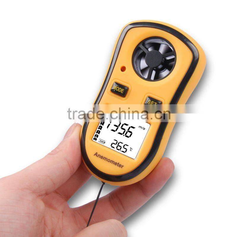 Thermometer Air Velocity Flow Bar Graph C/ F Wind Speed Meter Anemometer