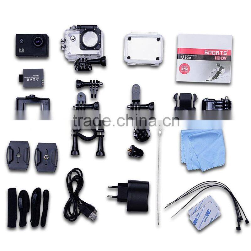 1080P Cam Action Helmet 12MP 30m Waterproof Diving HD DV SJ4000 Sports Camera