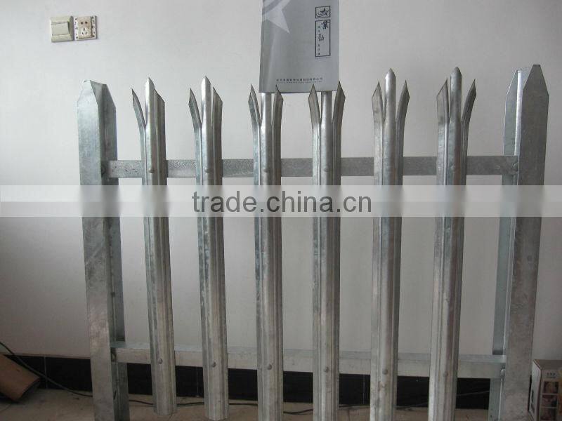 Red pvc coated palisade fence manufacturetrading