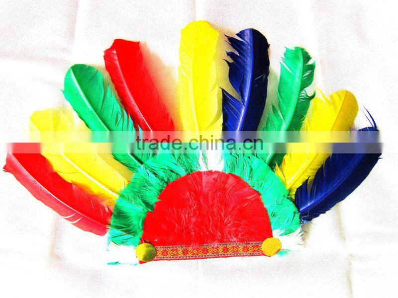Carnival indian feather headband