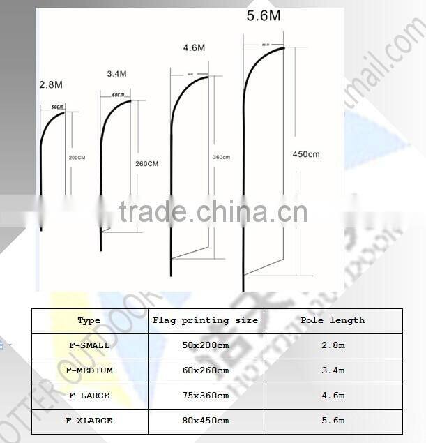 Feather Flag Custom Printed Sail Flying Banner Outdoor Advertising Sign