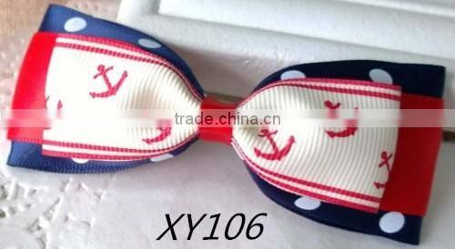 Girls Solid Color Hair Ribbon Bow Clip