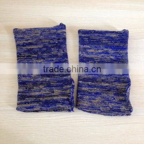 Blue Leg Warmers, Knitted Boot Cuffs, Short Boot Socks, Thick Warm Womens Leg Warmers