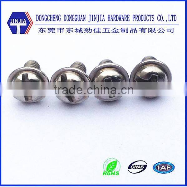 sus304 pan head shoulder screw washer head screw m3*14
