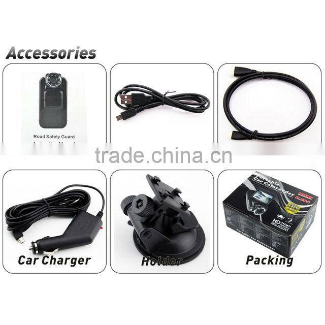 2.0 inch HD screen night vision 1080P cam with G-sensor SOS button in car cam