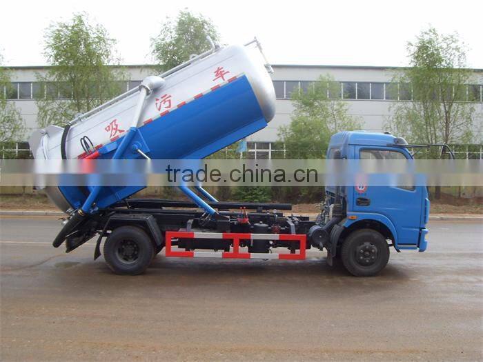 facture sale 5000L sewage suction tank truck ,sewage suction tanker truck