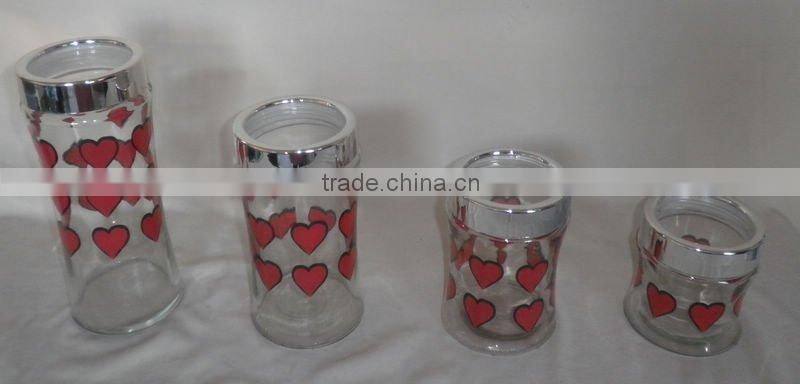 spray votive candles in holders