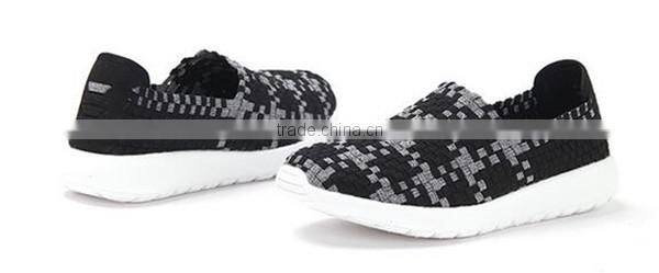 china factory handmade woven elastic casual shoes