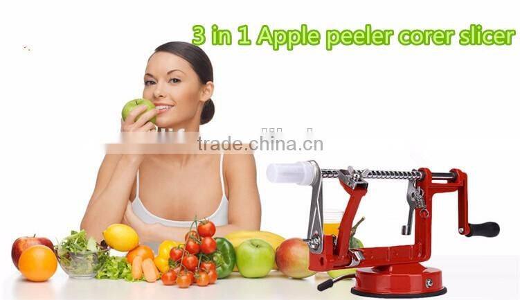 3 in 1 stainless steel commercial apple Pear Potato Peeler Corer Slicer