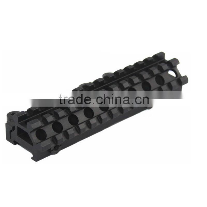 Funpowerland Quick Release Long Double Rail Angle & Riser QD Bracket Mount 20mm Base for .223 5.56 Picatinny Weaver Rail