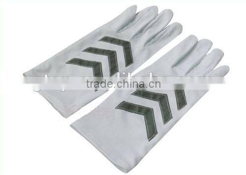 white guard gloves