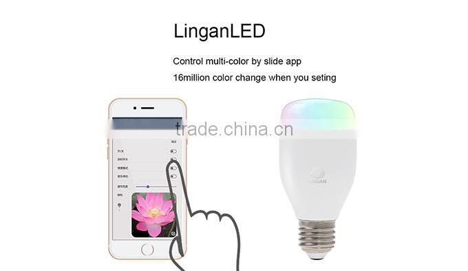 Android IOS APP lamp Intelligent Home light lamp Music playing energy light16 million colors Hue light lamp