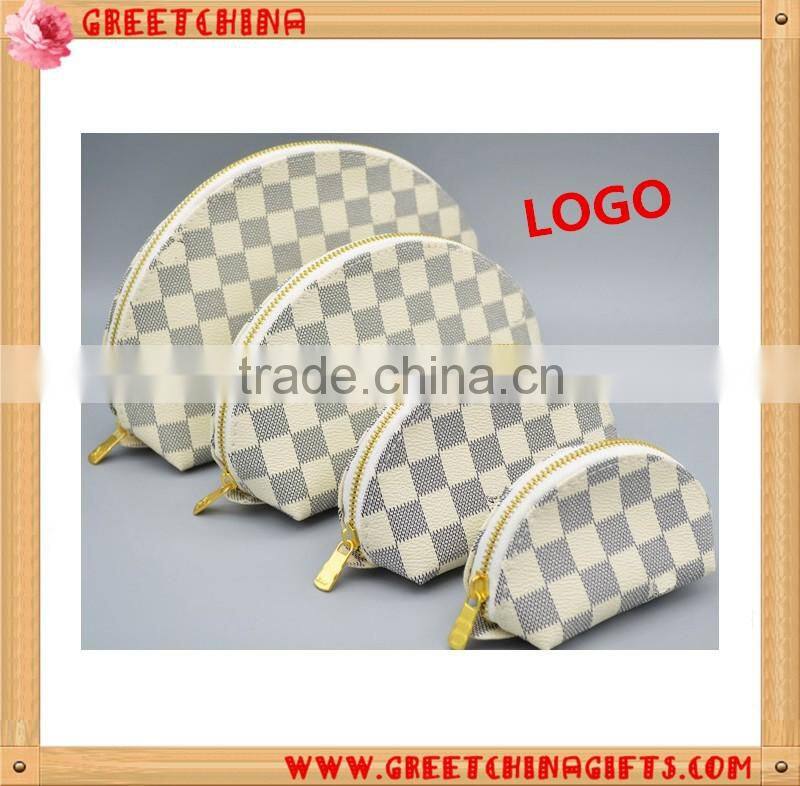 Waterproof 4pcs pu cosmetic zipper bags