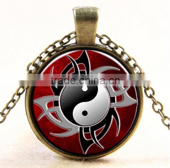 Popular DIY glass dome jewelry photo glass jewelry handmade jewelry Comic DIY Jewelry