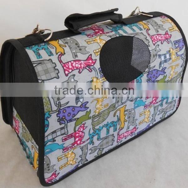 Foldable dog puppy cat pet carrier travel bag