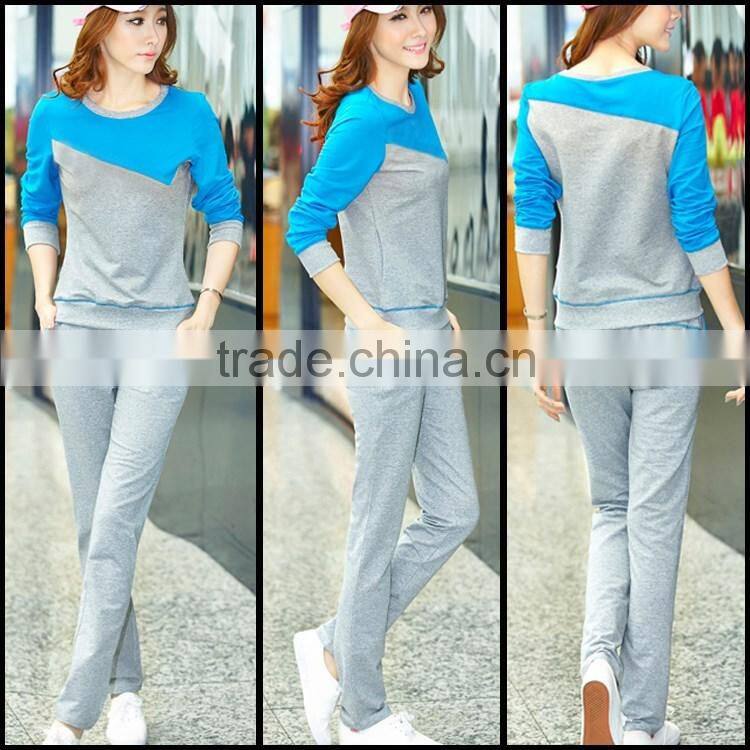 Hot Sale Spring Style Sweat Shirt Print Tracksuit Women Long Pants Pullover Tops Womens Set Women Sport Suits