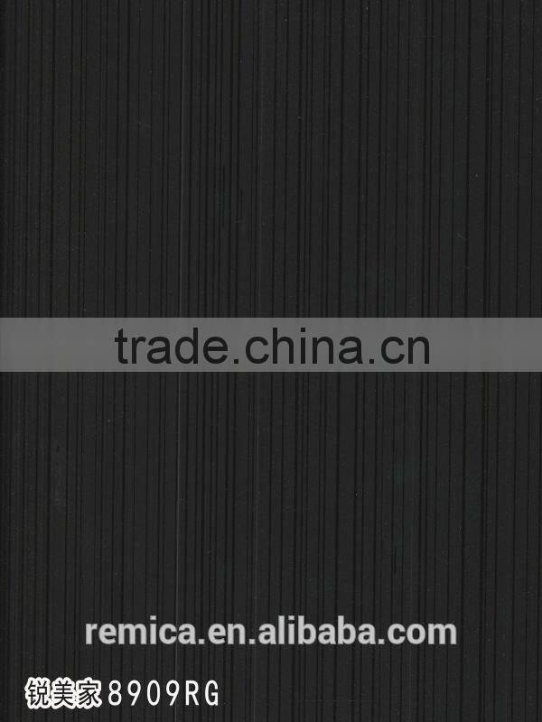 remica 8909RG Black vertical rigato hpl