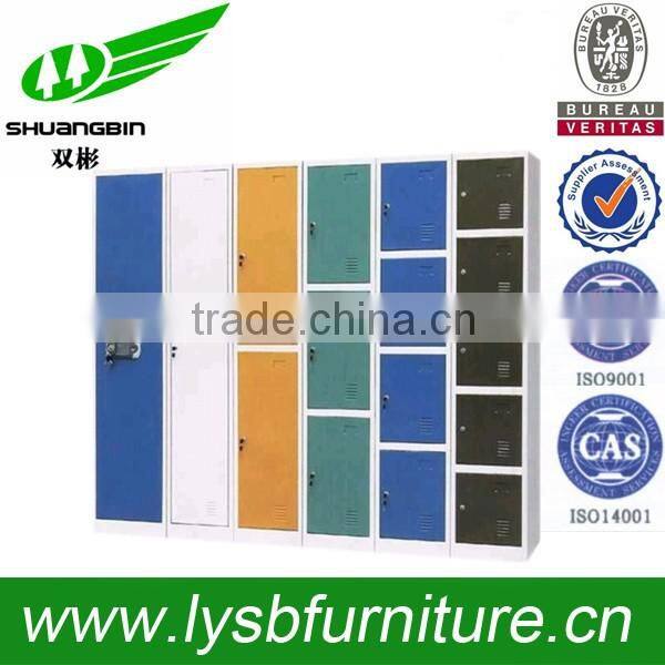 Single Column 4 Door Grey Steel Locker, School Clothes Closet