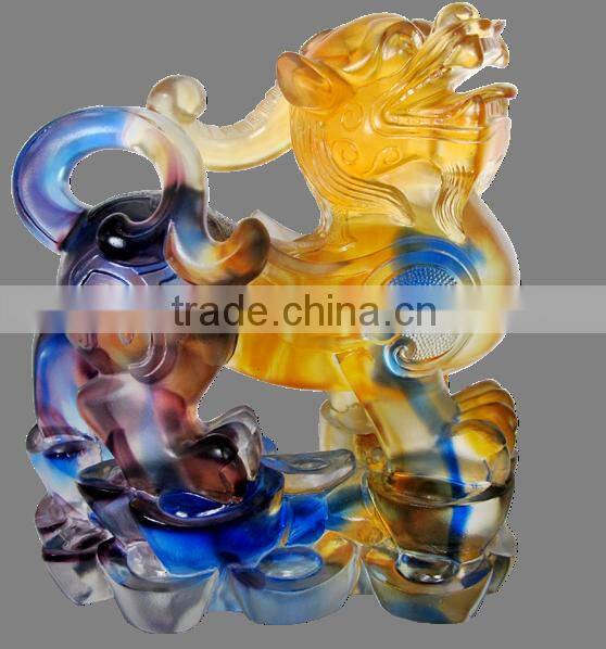 auspicious animal Western region desert cultural mascot liuli crafts