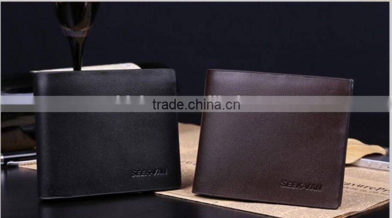 fashional men's genuine leather wallet/leather cheque holder / men's genuine leather wallet with multifunctional pocket