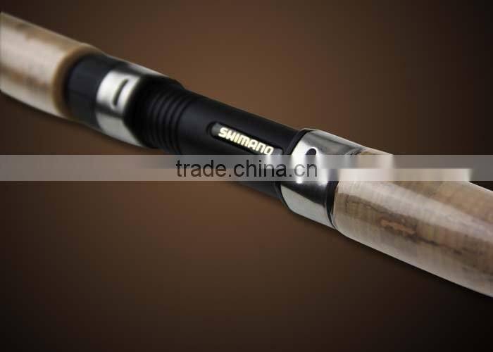 1.98m Carbon Fiber Fishing Poles 2 Sections Solid Carbon Spinning Rod