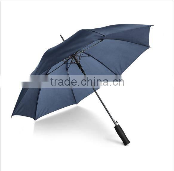 25INCH 16 rib auto open metal frame mono color umbrella Quality Umbrella with Black pastic Handle