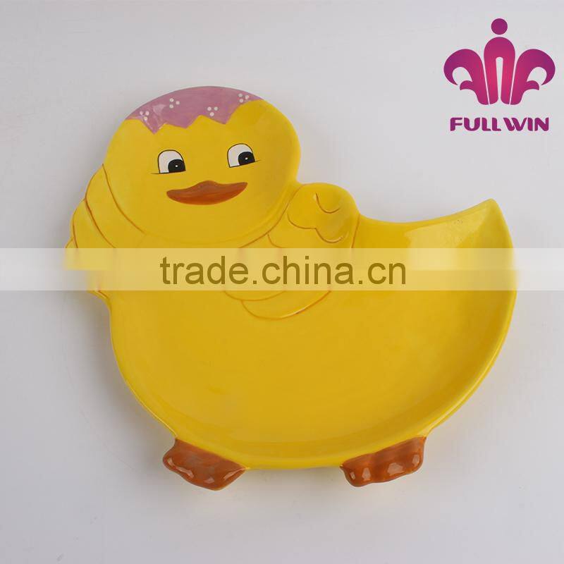 Hand-painted Ceramic Large Duck design Platter