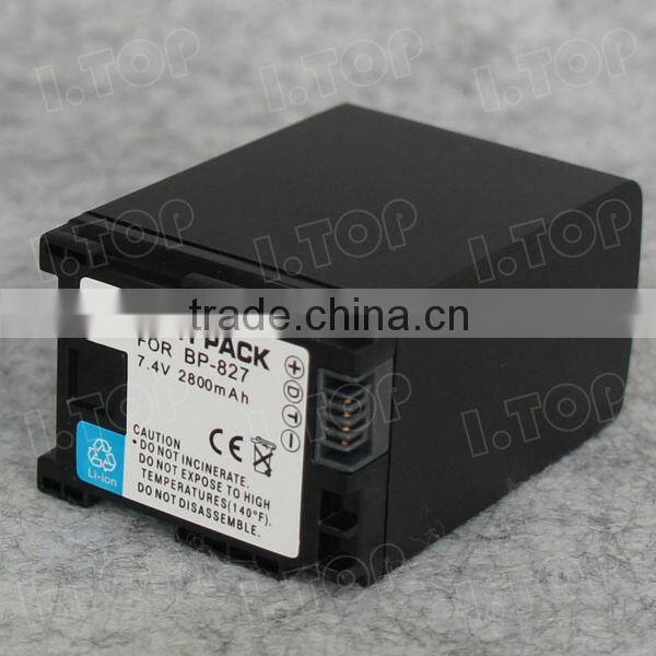 7.4V 2800mAh BP827 Battery BP-827 Battery For Canon VIXIA HF G10 / G20 / M30 /S10 Battery