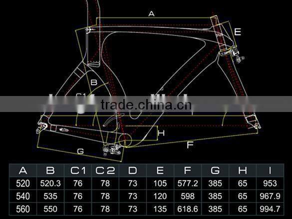 bikes china wholesale Dengfu high end full carbon triathlon bike ISP frame FM018