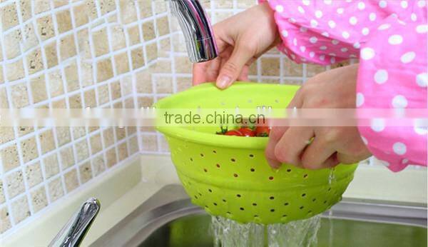 Colorful spiral-cut handled cheap fruit basket