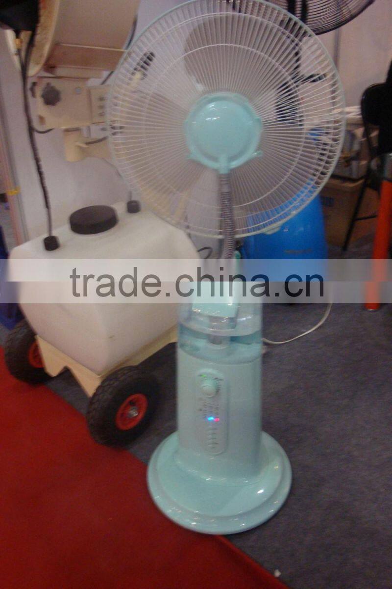 Air conditioning appliances electric fans with water mist