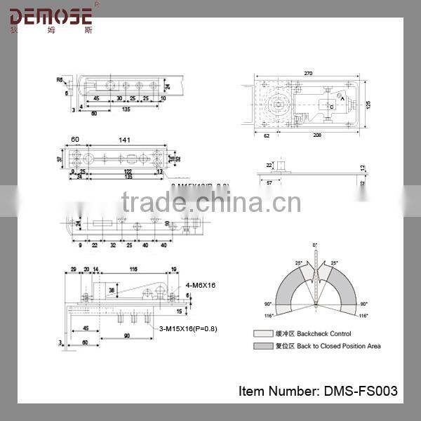 small stainless steel floor spring price