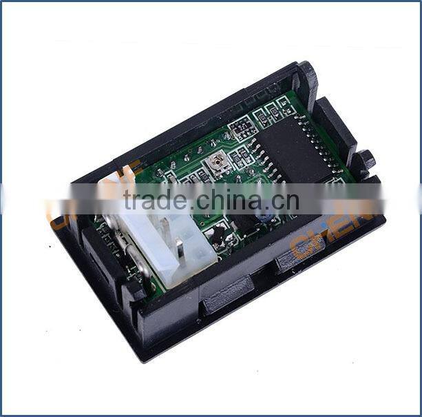 Cheaper High Quality DC Volt Amp Dual display Meter 0.28" DC 0-100V/10A Voltmeter Ammeter With Ampere Shunt Red+Blue LED