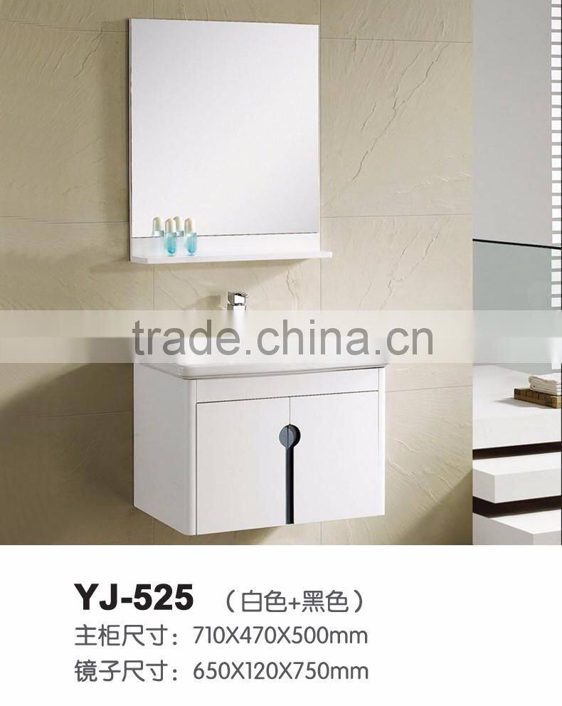 Cheap price antique design wall mounted one piece vanity bathroom