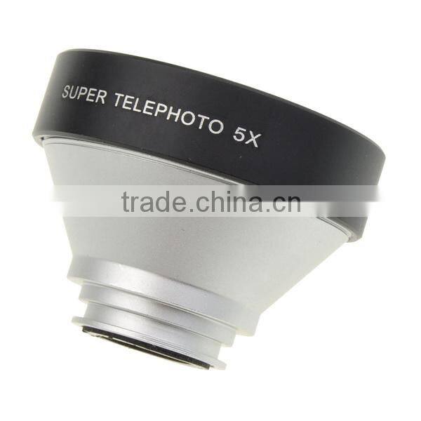 Universal clip 5X Fixed focus super telephoto lens for most cellphone