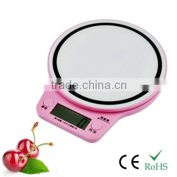 5kg Digital Food Kitchen weighing scale for kitchen,household with plastic-design