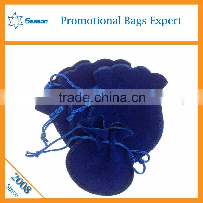Custom wholesale drawstring velvet packing Jewelry bag and gift holder velvet pouch