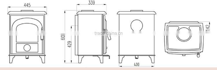 China manufactured wood burning fireplace with low prices